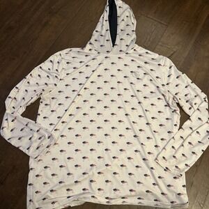 Googan Squad Hoodie Men's Flag All Over Print Fishing Outdoors Lightweight 2XL